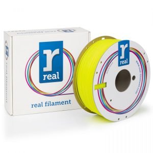 REAL PLA keltainen hohtava filamentti