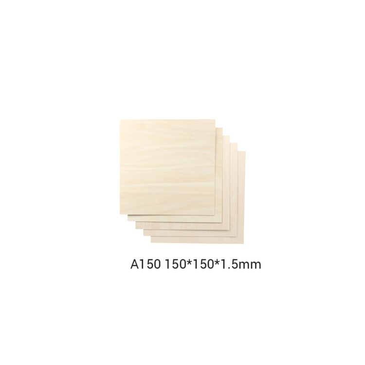 Snapmaker basswood levy a150 150x150x1.5mm