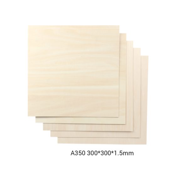 Snapmaker basswood levy a350 300x300x1.5mm 5kpl