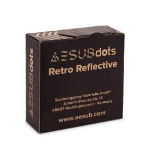 AESUBdots retro pysyvät kohdistuspisteet 6 x 10mm 3000kpl