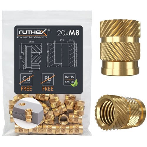 Ruthex M8 insertit RX-M5x12.7 20kpl