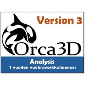 Orca3D Analysis itsenäinen 1 vuoden yrityslisenssi