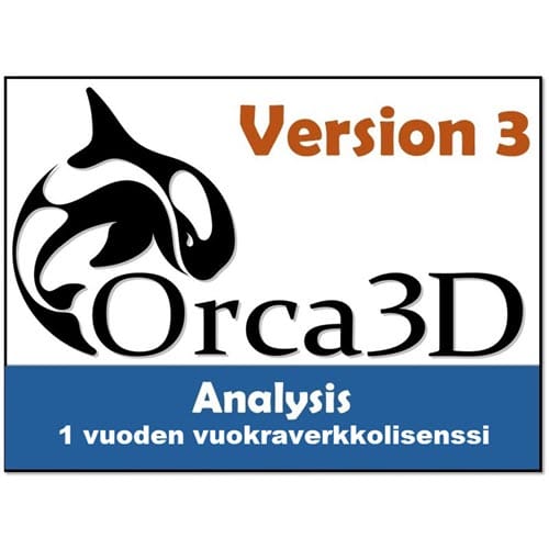 Orca3D Analysis itsenäinen 1 vuoden yrityslisenssi