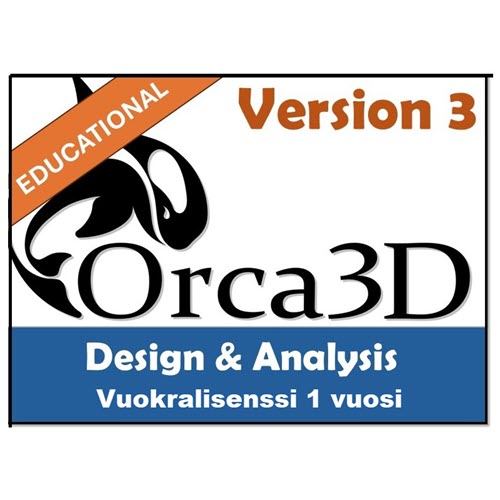 Orca3D Design & Analysis itsenäinen oppilaitoslisenssi 1 vuosi