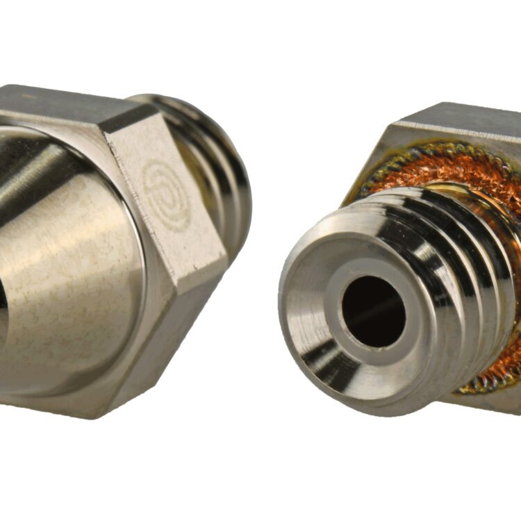 Raise3D Pro2 kuparipinnoitettu suuttimenkärki rubiinilla 0.6mm