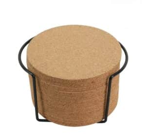 AlgoLaser pyöreät korkki lasinaluset 12kpl