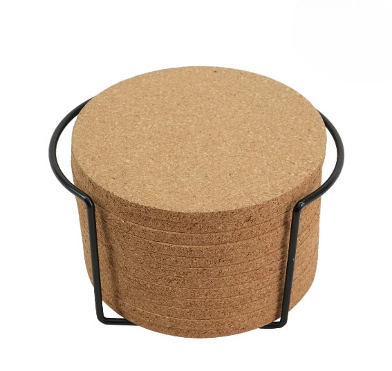 AlgoLaser pyöreät korkki lasinaluset 12kpl