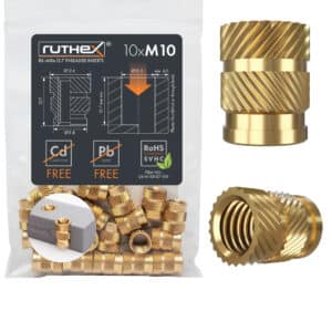 Ruthex M10 insertit RX-M10x12.7 10kpl Ruthex M10 insertit RX-M10x12.7 10kpl