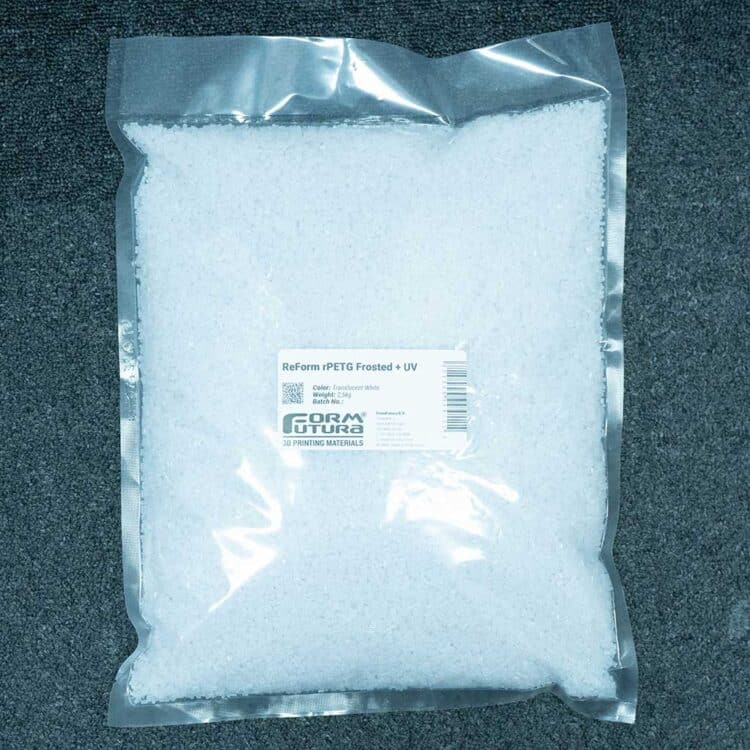 Formfutura ReForm rPETG Frosted+UV granulaatti