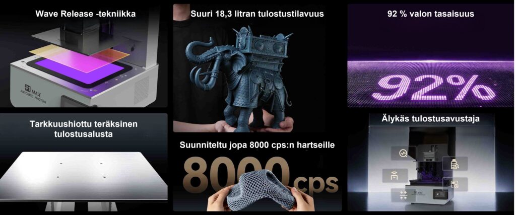 Anycubic Photon P1 Max hartsitulostin