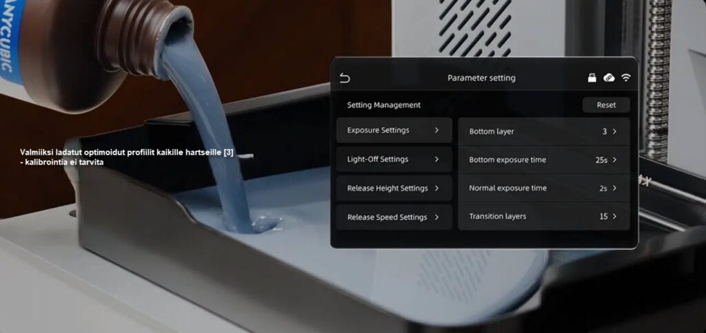 Anycubic Photon P1 hartsitulostin