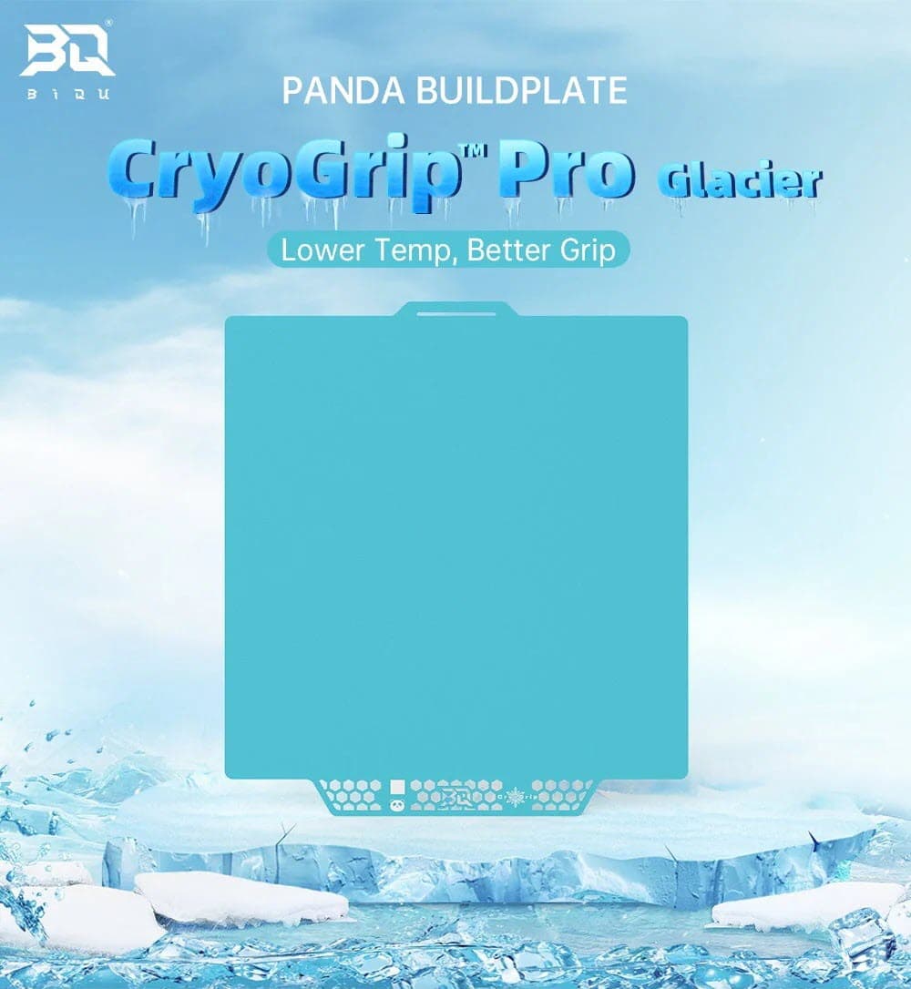 Biqu Panda tulostusalusta CryoGrip Pro Glacier Bambu X1/P1/A1 - Image 2