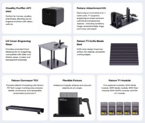 Creality Falcon T1 Diodilaser 40W laserkaiverrin Creality Falcon T1 Diodilaser 40W laserkaiverrin