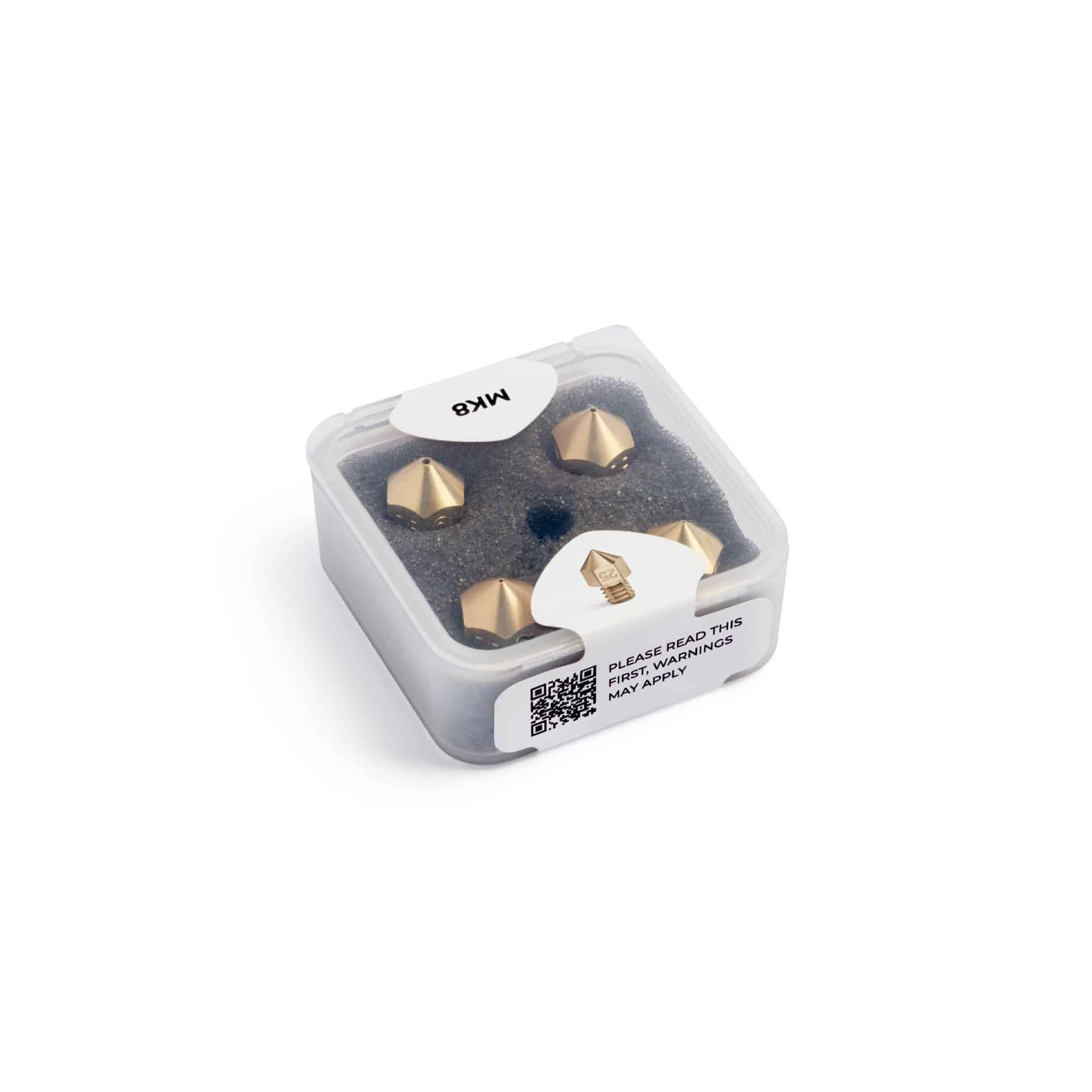 Bondtech messinkiset suuttimenkärjet MK8 4kpl