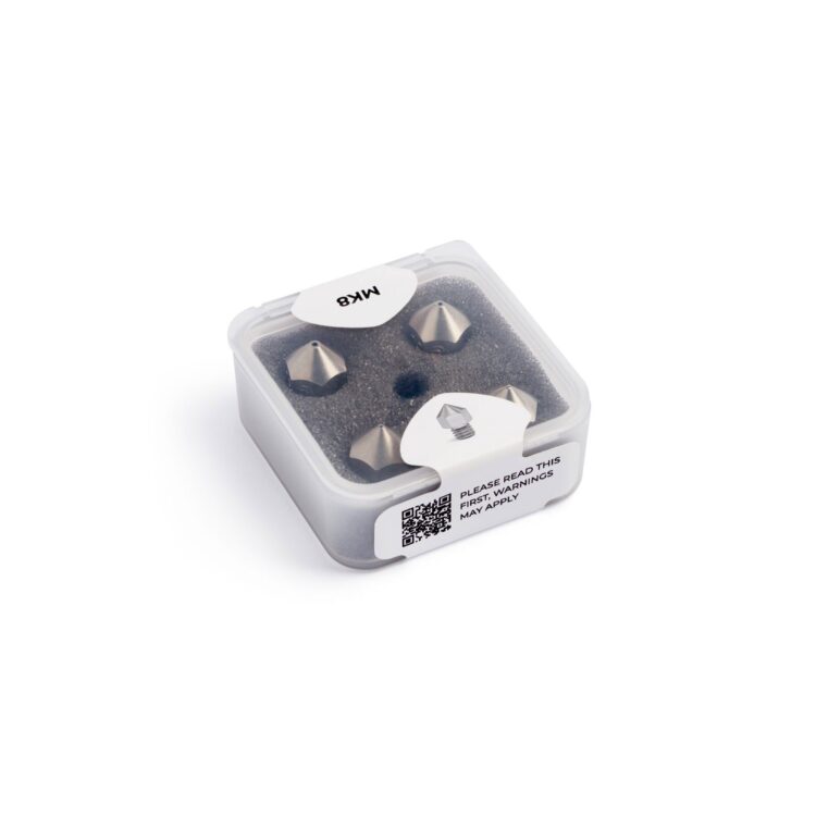 Bondtech pinnoitetut messinkiset suuttimenkärjet MK8 4kpl